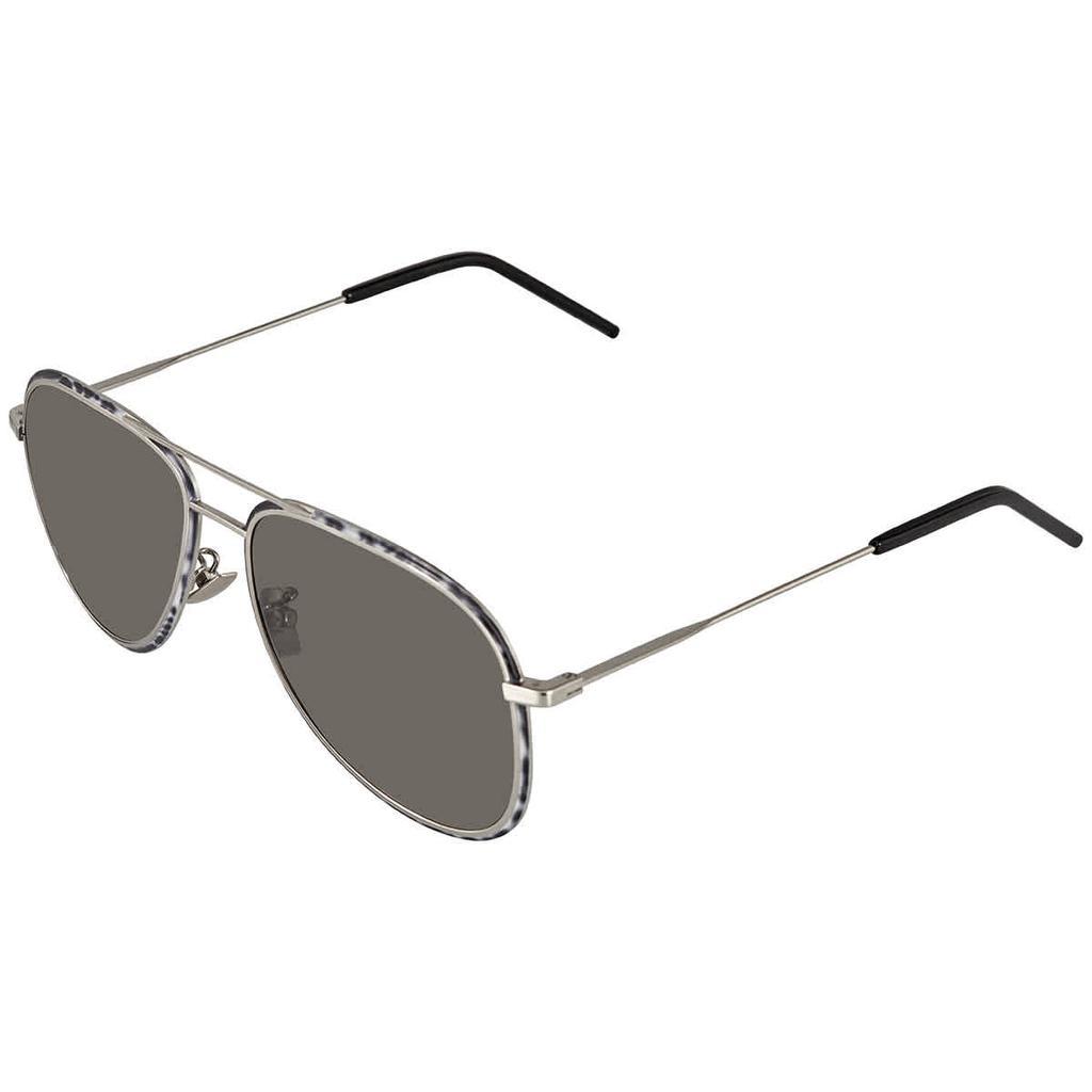 商品Yves Saint Laurent|Saint Laurent Grey Aviator Unisex Sunglasses SL294-30007198003,价格¥1191,第1张图片