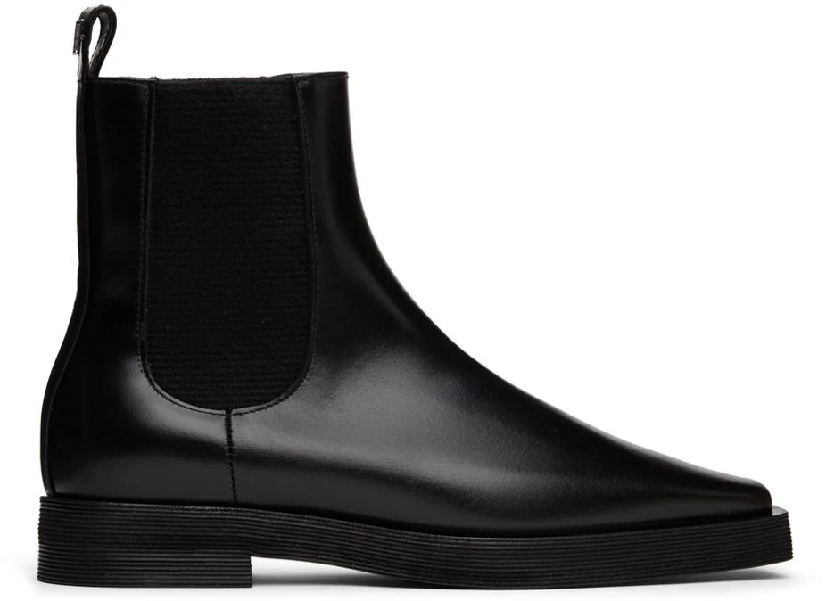 商品Totême|Black Leather Ankle Boots,价格¥4514,第1张图片