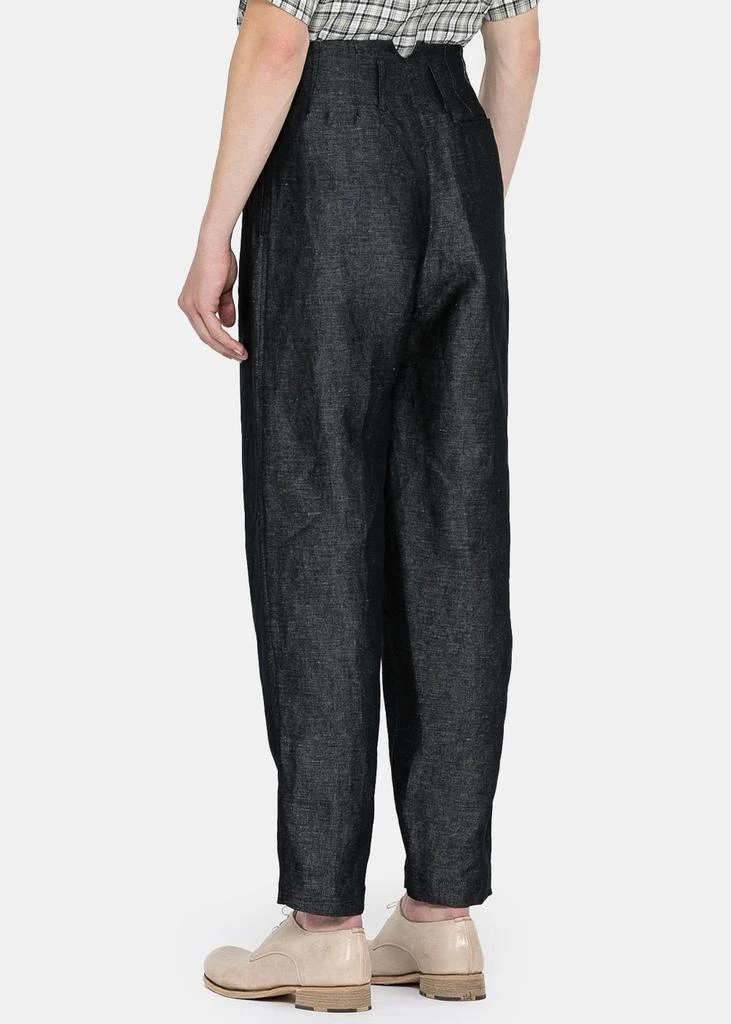 商品NICHOLAS DALEY|Nicholas Daley Black Two-Pleat Trousers,价格¥1388,第2张图片详细描述