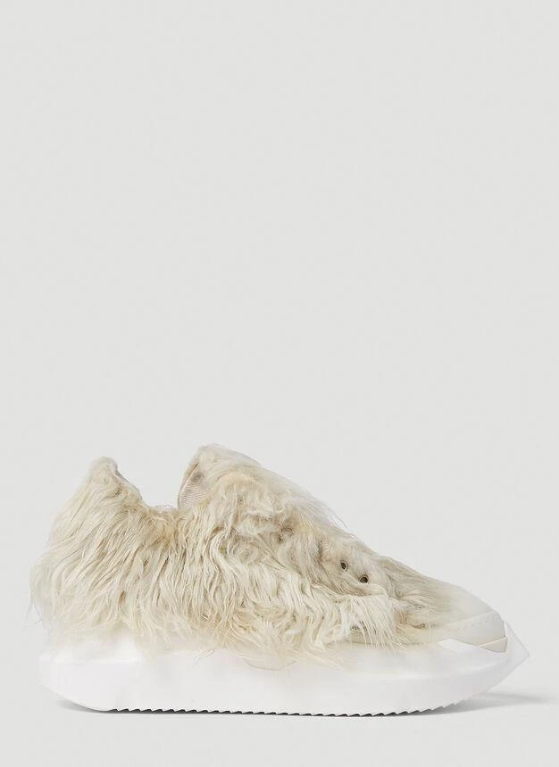 商品Rick Owens|Abstract High Sneakers in Beige,价格¥5539,第1张图片