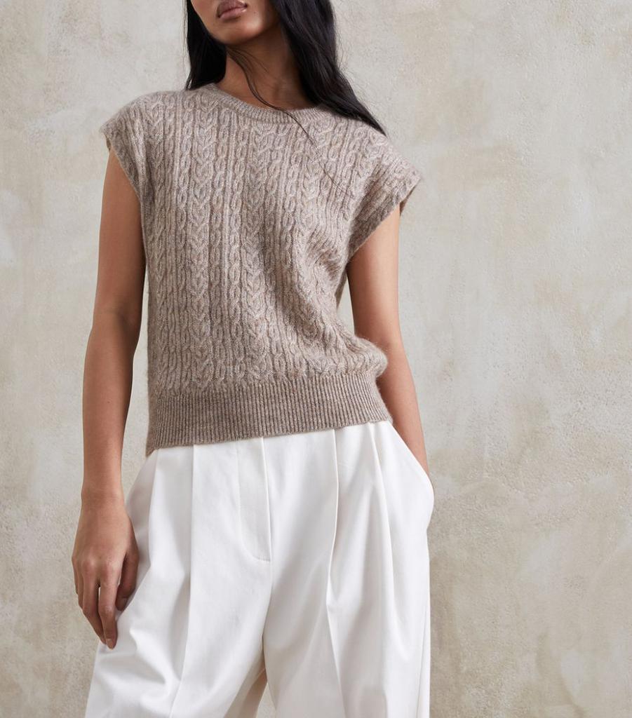 Knitted Sweater Vest商品第1张图片规格展示
