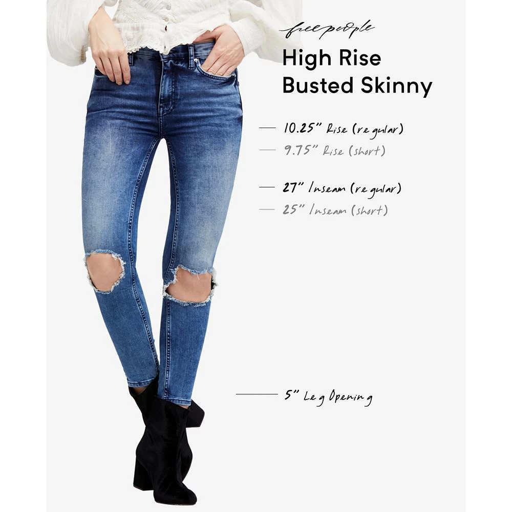 商品Free People|Busted Knee Skinny Jeans,价格¥292,第3张图片详细描述