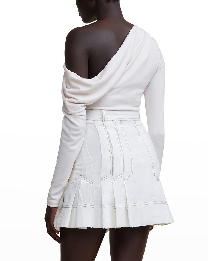 Everglade Pleated Belted Mini Skirt商品第3张图片规格展示