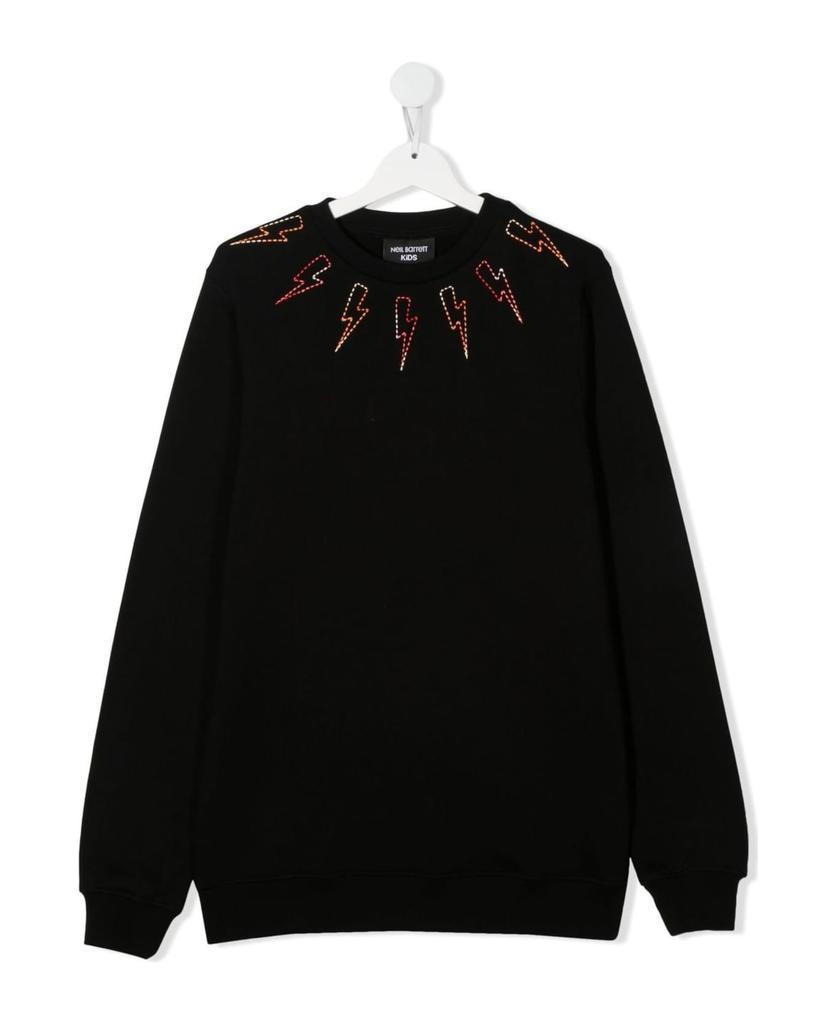 商品Neil Barrett|Black Cotton Sweatshirt,价格¥871,第1张图片