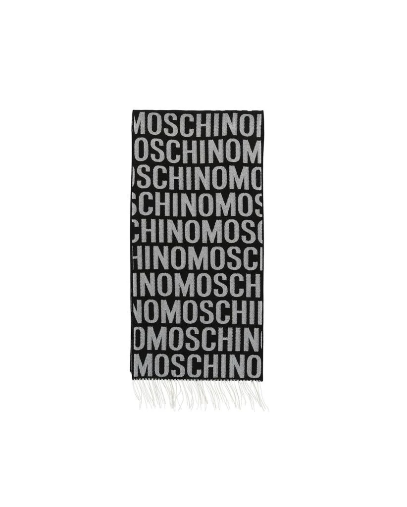 商品Moschino|Logo Wool Fringe Scarf,价格¥603,第1张图片