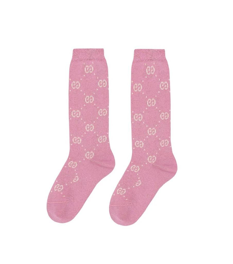 商品Gucci|金属丝面料棉质混纺袜子,价格¥859,第3张图片详细描述