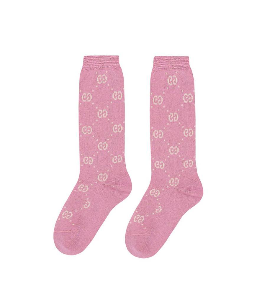 商品Gucci|金属丝面料棉质混纺袜子,价格¥781,第5张图片详细描述
