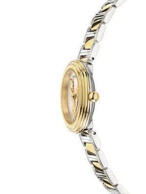 商品Versace|28MM Two Tone Stainless Steel Bracelet Watch,价格¥3731,第2张图片详细描述