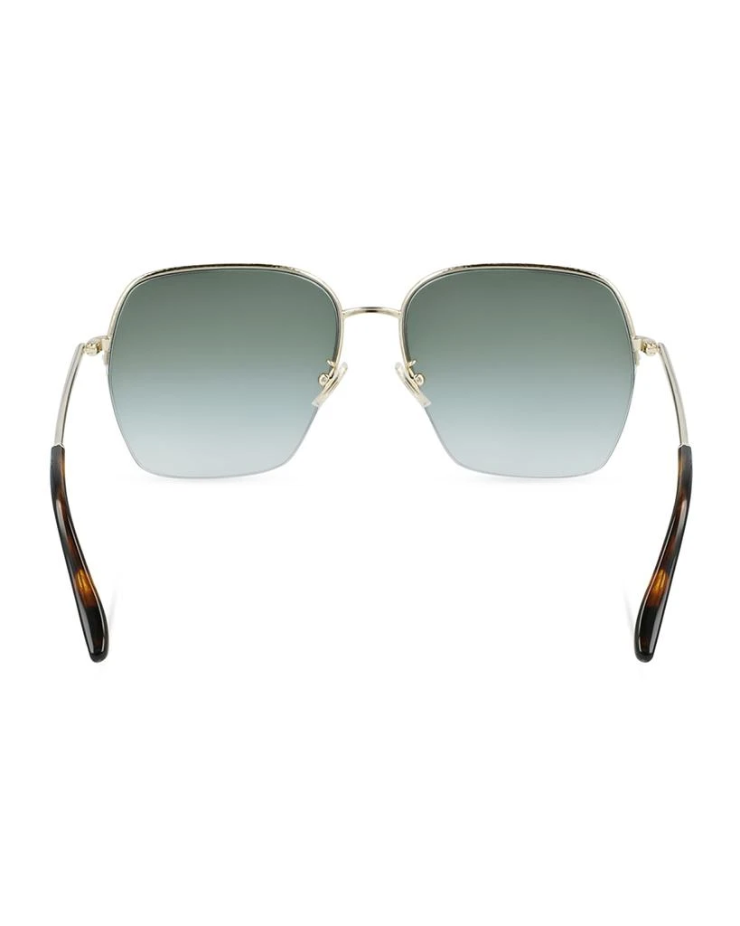 商品Victoria Beckham|Hammered Oversized Square Metal Sunglasses,价格¥3259,第5张图片详细描述