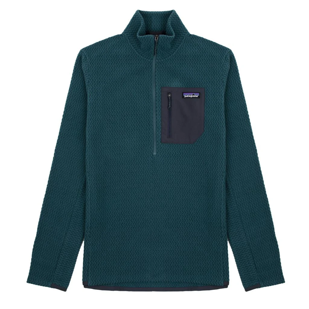 商品Patagonia|Patagonia R1 Air Zip Neck Dark Borealis Green,价格¥1100,第1张图片