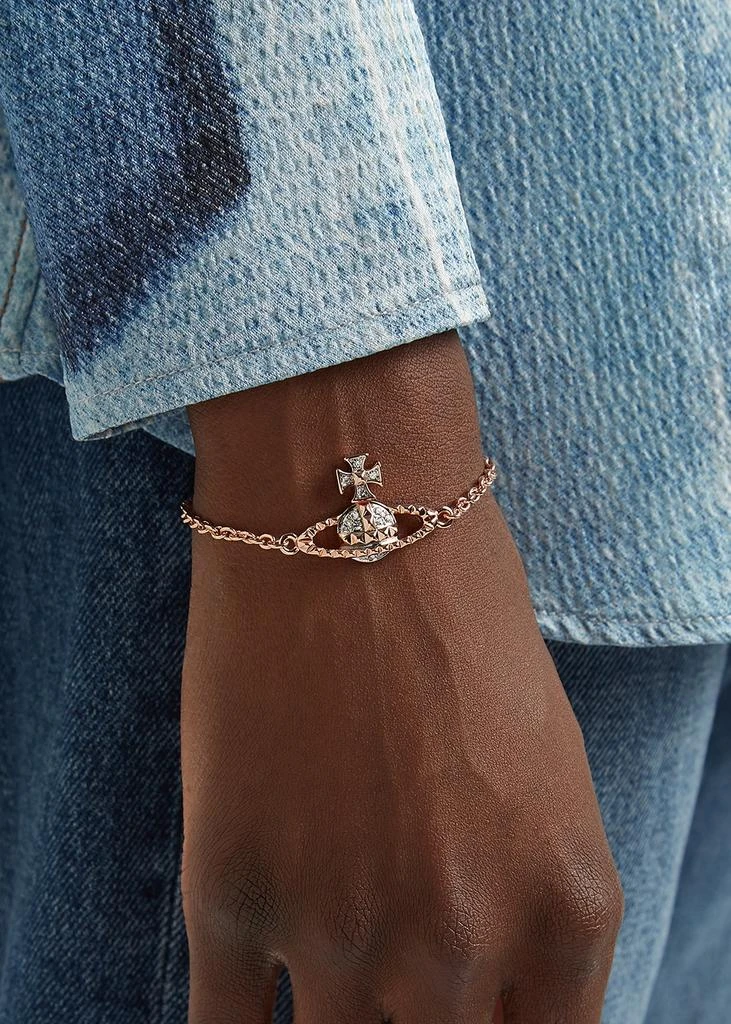 商品Vivienne Westwood|Mayfair Bas relief rose gold-tone bracelet,价格¥755,第2张图片详细描述