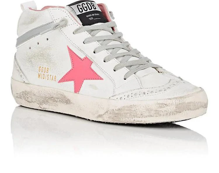 商品Golden Goose|Women's Mid Star Leather Sneakers,价格¥1926,第2张图片详细描述