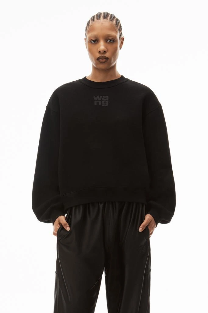 商品Alexander Wang|PUFF LOGO SWEATSHIRT IN STRUCTURED TERRY,价格¥2254,第2张图片详细描述