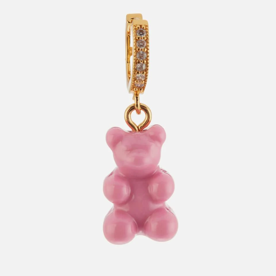 商品Crystal Haze|Crystal Haze Women's Pave Nostalgia Bear Hoop - Candy Pink,价格¥312,第1张图片