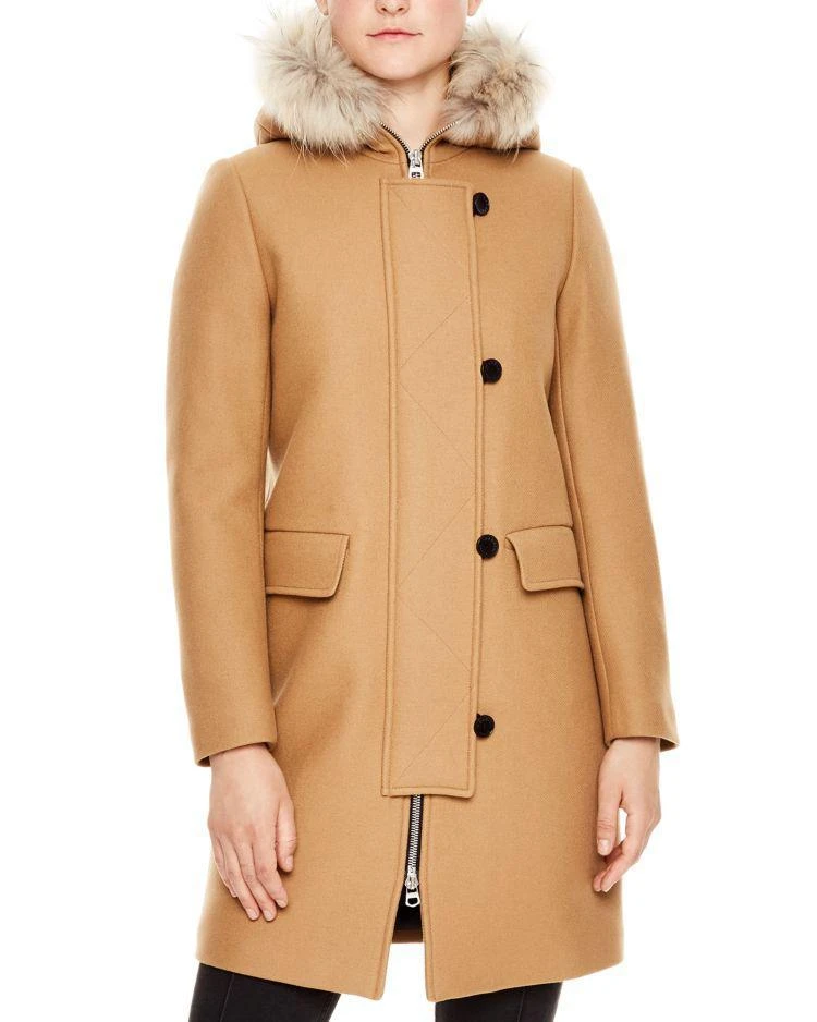 商品Sandro|Kurt Fur-Trimmed Hooded Parka,价格¥3377,第1张图片
