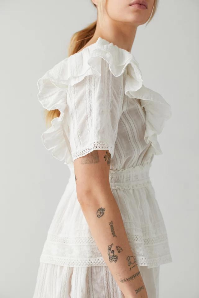 UO Irania Lace Inset Mini Dress商品第2张图片规格展示