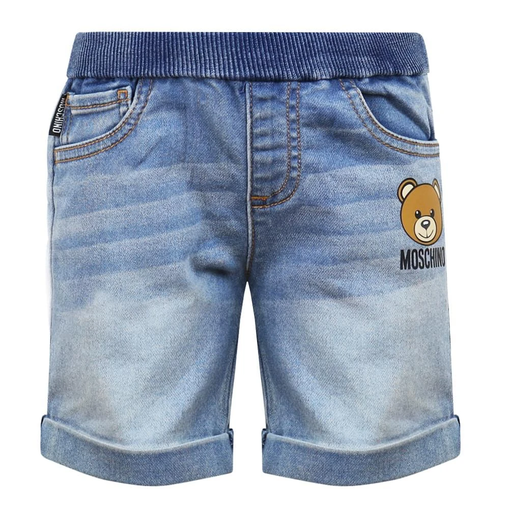 商品Moschino|Baby Jersey Blue Shorts,价格¥349,第1张图片