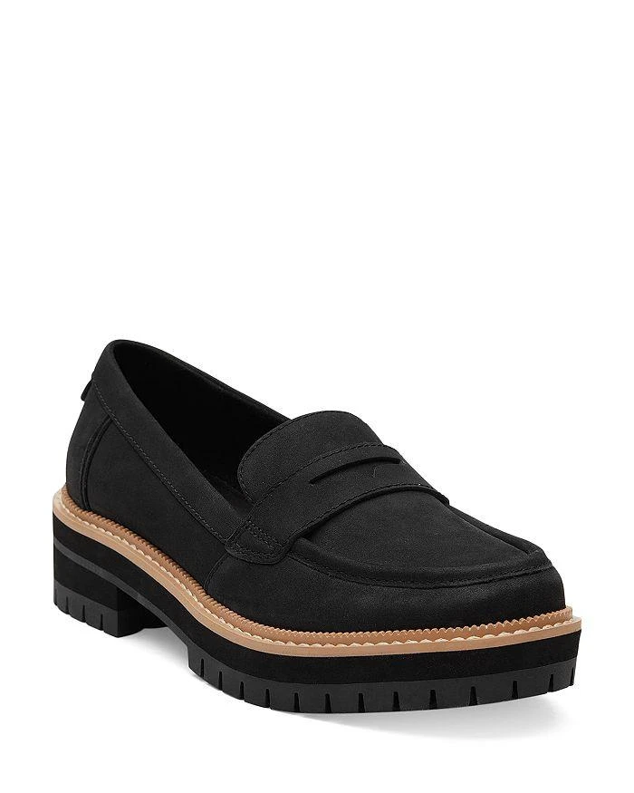 商品TOMS|Women's Cara Slip On Lug Platform Penny Loafer Flats,价格¥829,第1张图片