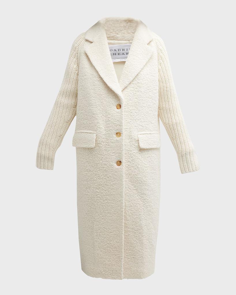 商品Gabriela Hearst|Charles Alpaca Fur Cashmere-Knit Coat,价格¥40922,第4张图片详细描述