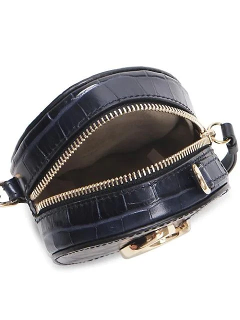 商品Chloé|Mini Chloé C Croc-Embossed Leather Circle Crossbody Bag,价格¥3897,第2张图片详细描述