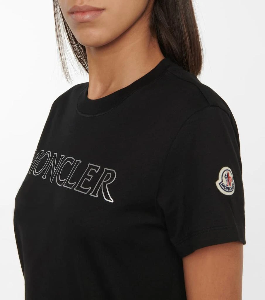 商品Moncler|Logo cotton T-shirt,价格¥1706,第5张图片详细描述