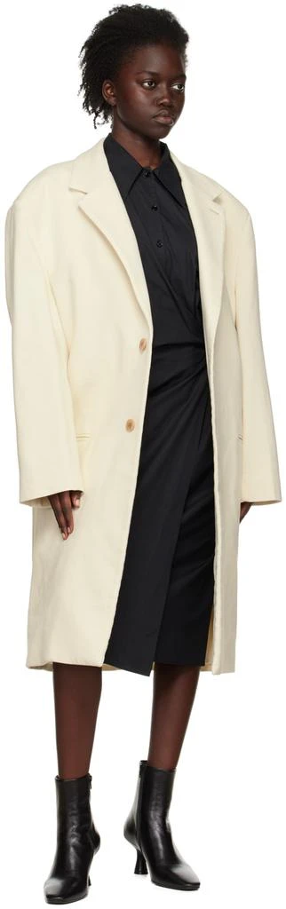 商品Lemaire|Off-White Chesterfield Coat,价格¥3593,第4张图片详细描述