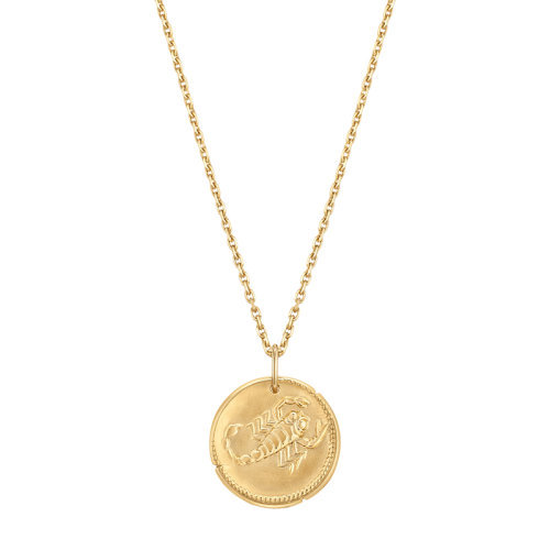 商品Van Cleef & Arpels| Van Cleef & Arpels/梵克雅宝 新款Zodiaque十二星座系列 18K金黄金Scorpii天蝎座徽章圆形吊坠VCARP7SZ00,价格¥20136,第1张图片