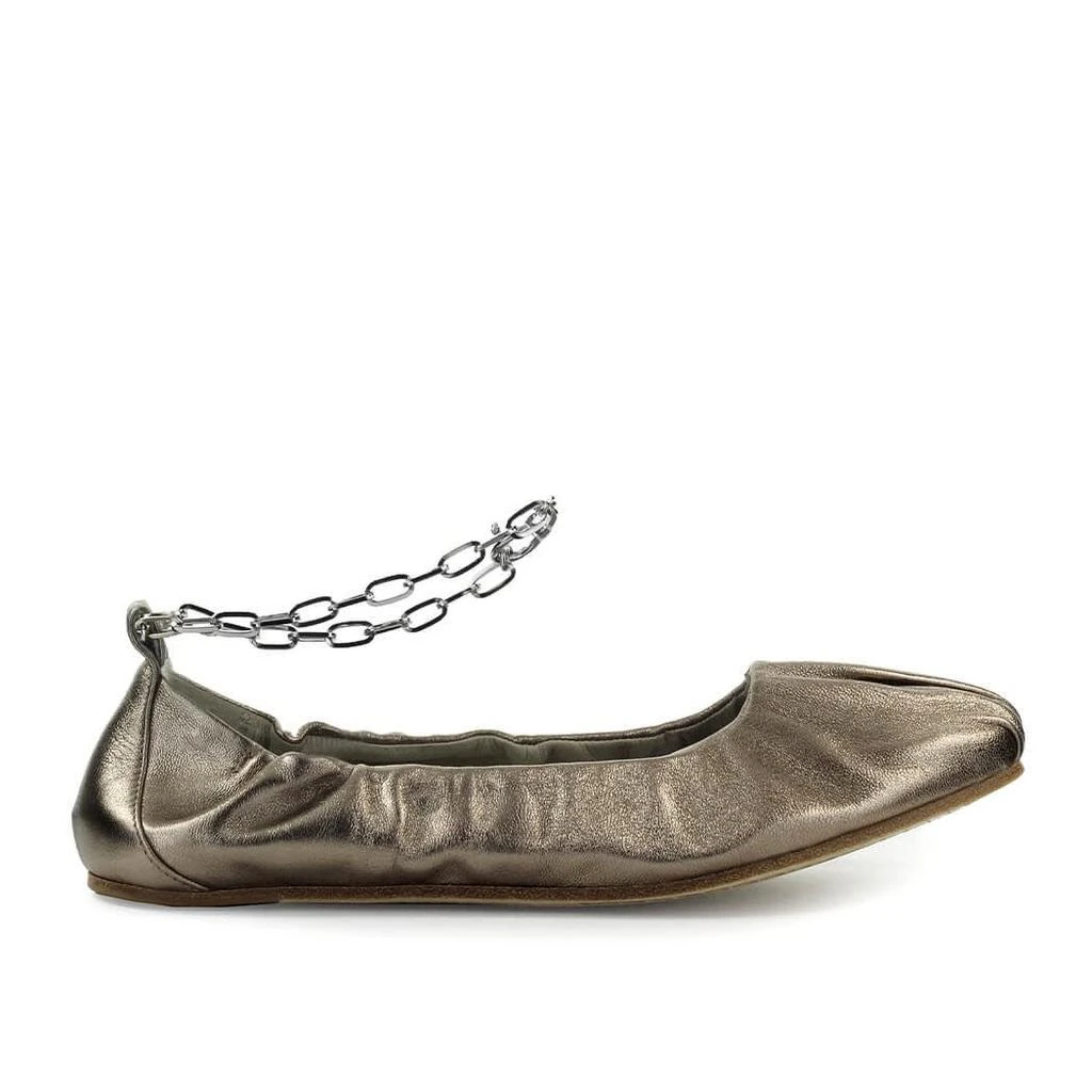 商品VIC MATIĒ|Vic Matié Velvet Bronze Ballet Flat Shoe,价格¥2143,第1张图片