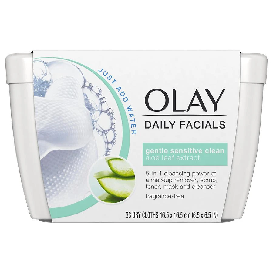 商品Olay|Olay Daily Facials Daily Sensitive Cleansing Cloths Tub with Aloe Extract,价格¥88,第1张图片