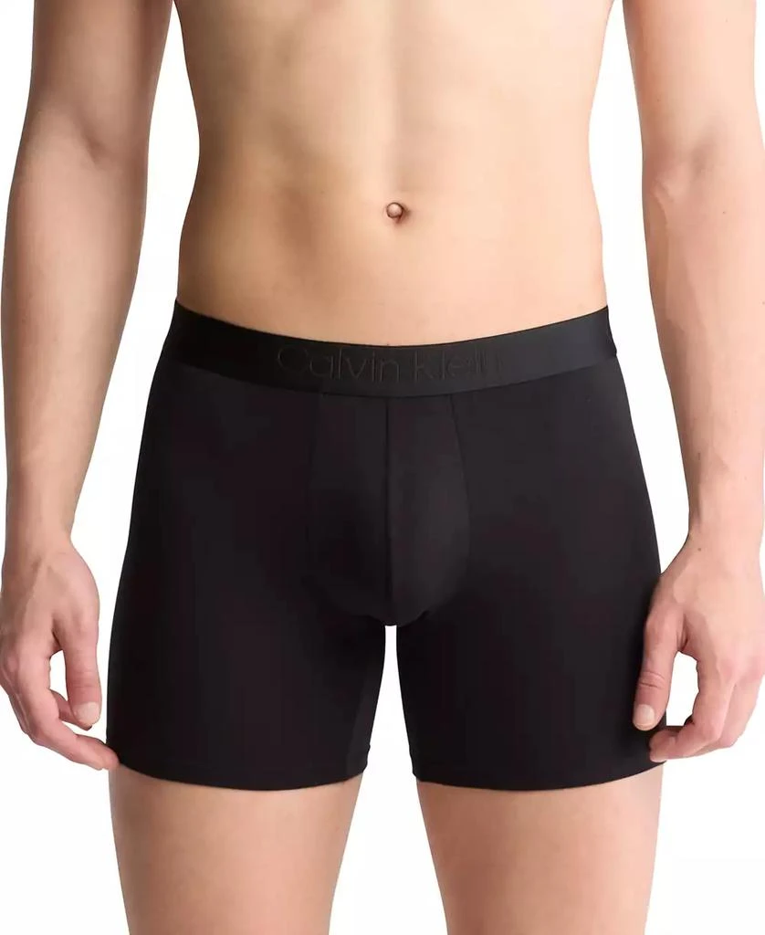 商品Calvin Klein|Men's CK Black Boxer Briefs, Pack of 3,价格¥356,第2张图片详细描述