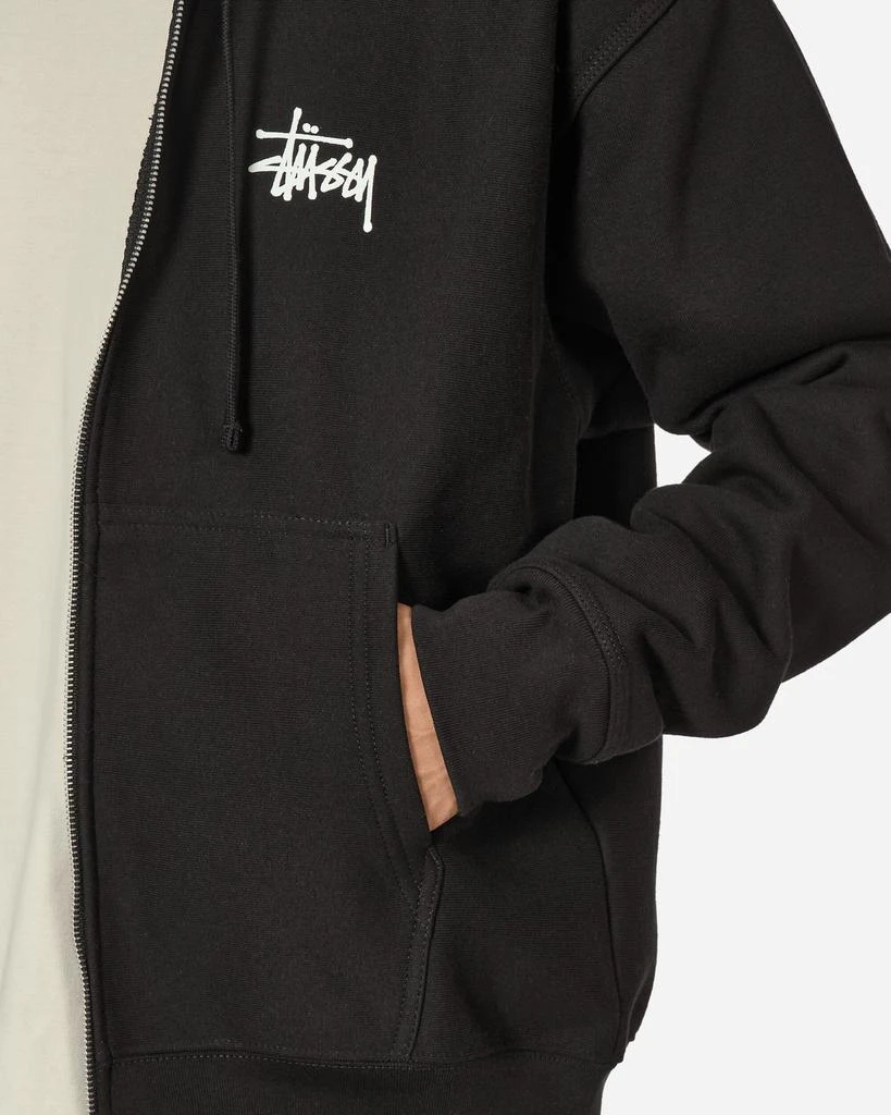 商品STUSSY|Basic Zip Hooded Sweatshirt Black,价格¥1148,第5张图片详细描述