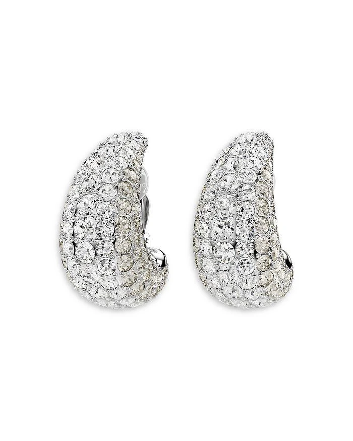 商品Swarovski|Sublima Crystal Clip On Drop Earrings in Rhodium Plated,价格¥2484,第4张图片详细描述