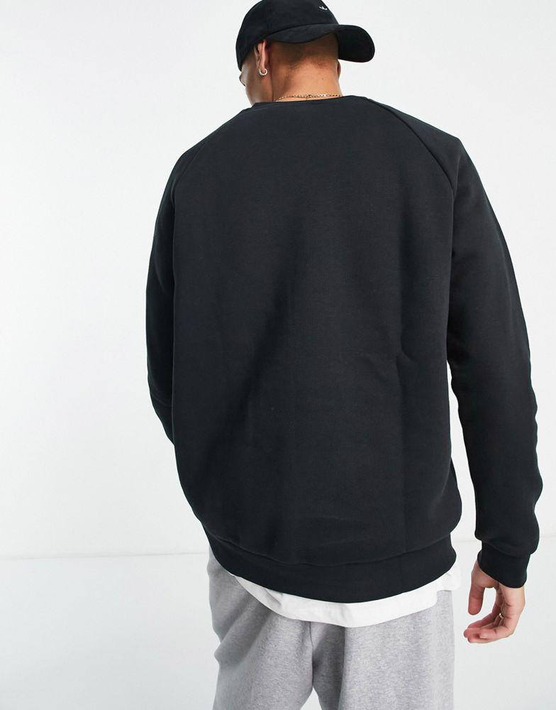 adidas Originals essentials sweatshirt with small logo in black商品第2张图片规格展示