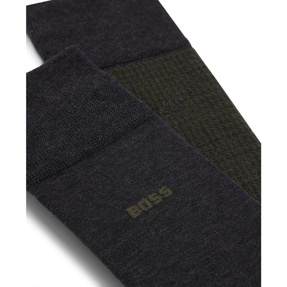 商品Hugo Boss|Men's Regular-Length Socks, Pack of Two,价格¥84,第2张图片详细描述