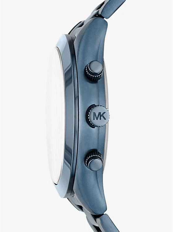 商品Michael Kors|Oversized Slim Runway Blue-Tone Watch,价格¥2076,第2张图片详细描述