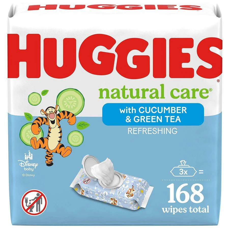 商品Huggies|Refreshing Baby Wipes Flip-Top Packs Cucumber & Green Tea,价格¥60,第1张图片详细描述