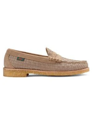 商品G.H. Bass|Larson Woven Crepe Penny Loafers,价格¥875,第1张图片