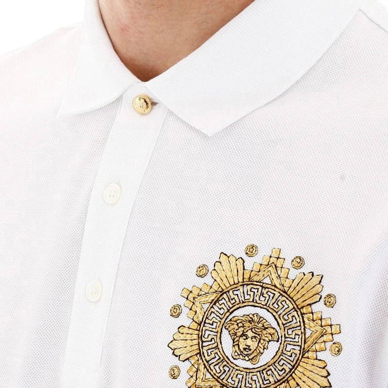 VERSACE 范思哲 男士白色棉POLO衫 A85111-A231240-A2088 商品