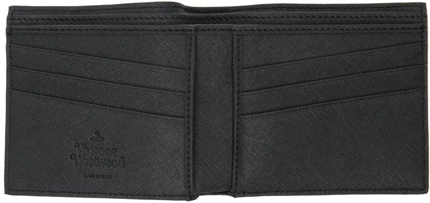 商品Vivienne Westwood|Black Saffiano Man Bifold Wallet,价格¥1549,第3张图片详细描述