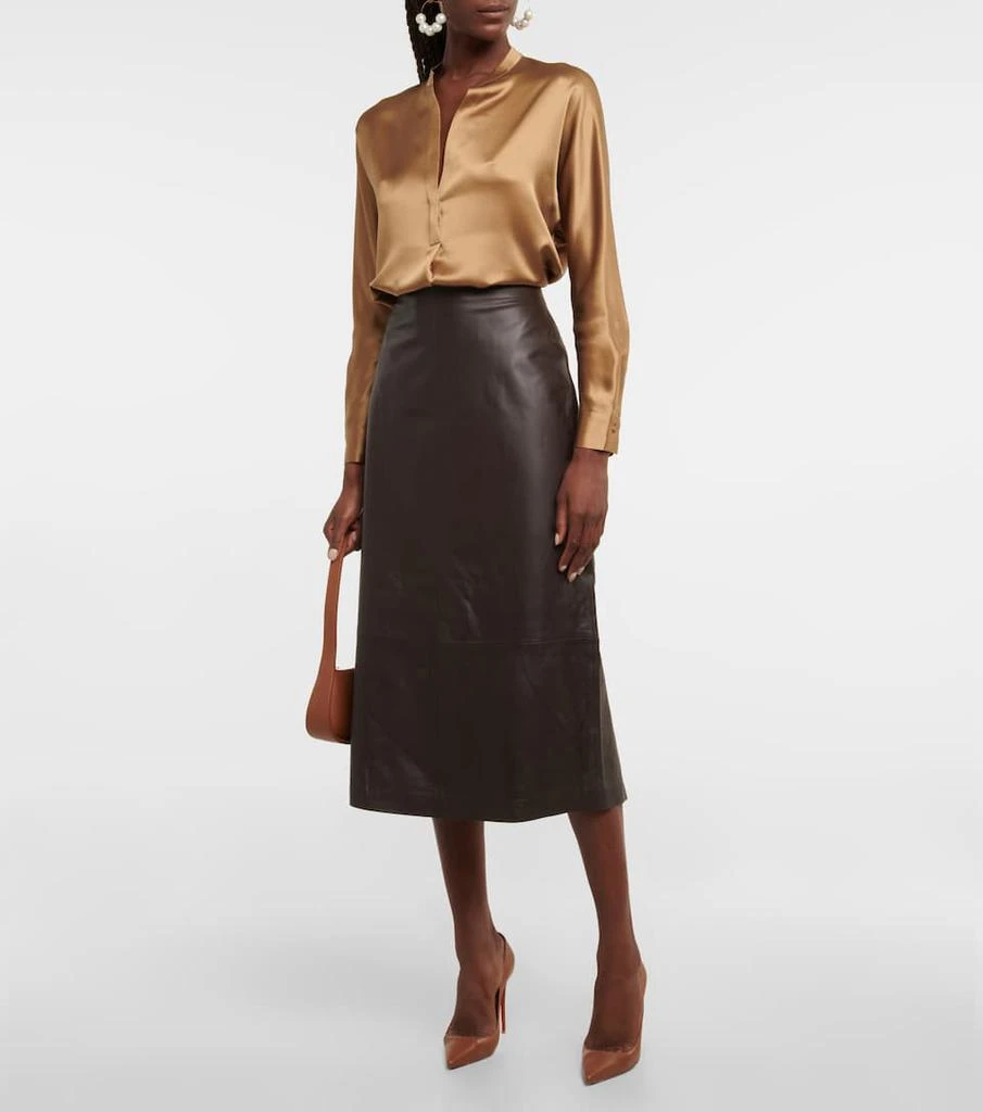 商品Vince|Silk satin blouse,价格¥2080,第2张图片详细描述