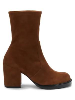 商品Stuart Weitzman|​Dalenna Suede Ankle Sock Boots,价格¥1813,第1张图片