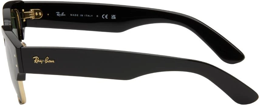 商品Ray-Ban|Black & Gold Mega Clubmaster Sunglasses,价格¥932,第3张图片详细描述