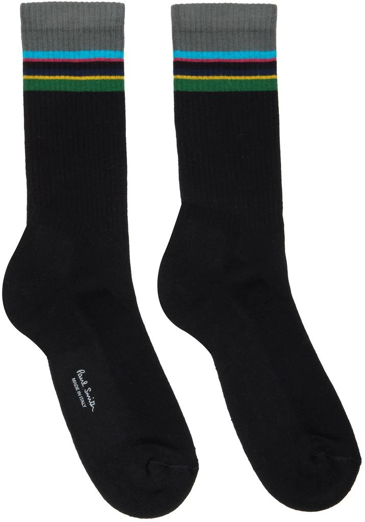 商品Paul Smith|Three-Pack Multicolor Zebra Stripe Socks,价格¥224,第2张图片详细描述