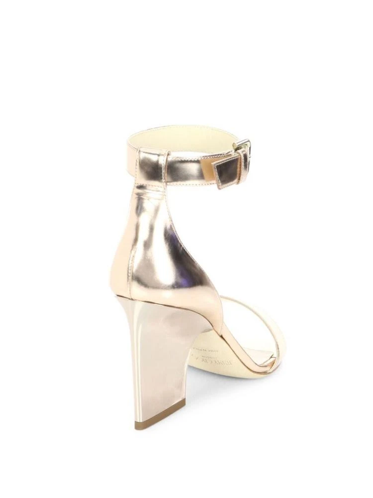 商品Jimmy Choo|Edina Metallic Leather Ankle-Strap Sandals,价格¥2277,第2张图片详细描述