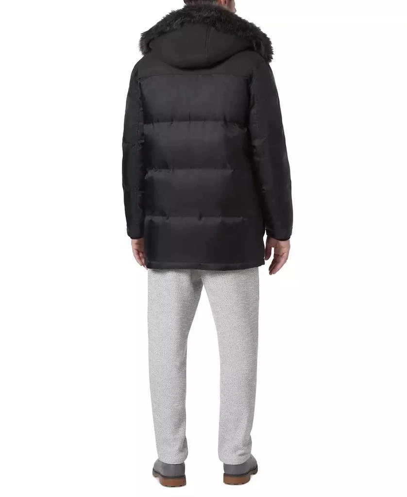 商品Marc New York by Andrew Marc|Men's Tripp Oxford Poly & Faux Wool Combo Down Parka,价格¥1092,第2张图片详细描述