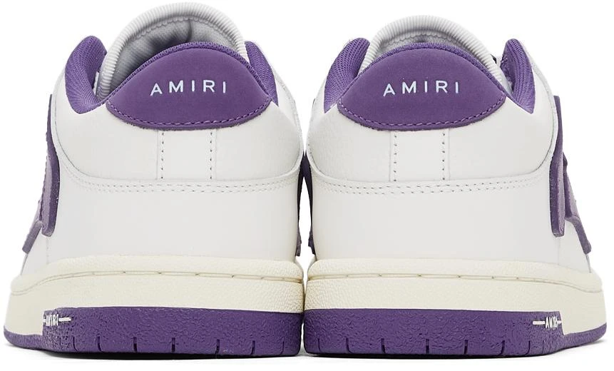 商品AMIRI|White & Purple Skel Top Low Sneakers,价格¥3199,第4张图片详细描述