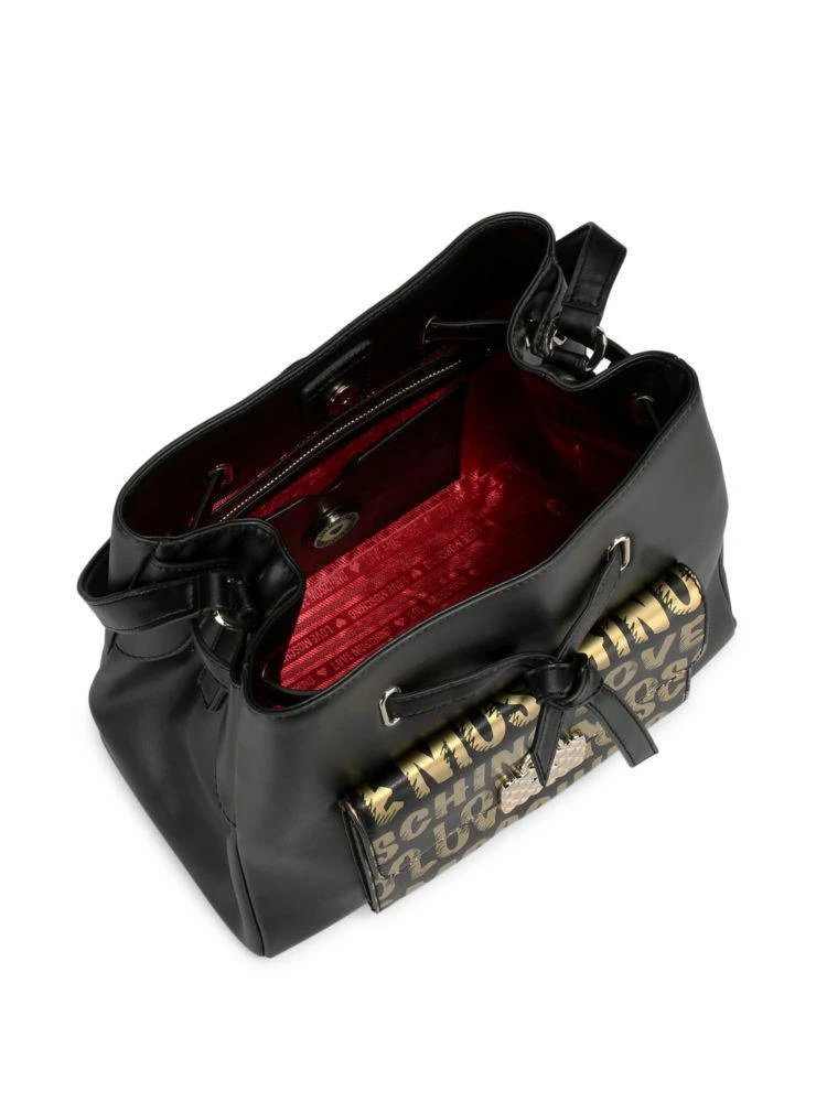 商品Moschino|Logo Writing Snap Tote,价格¥826,第2张图片详细描述