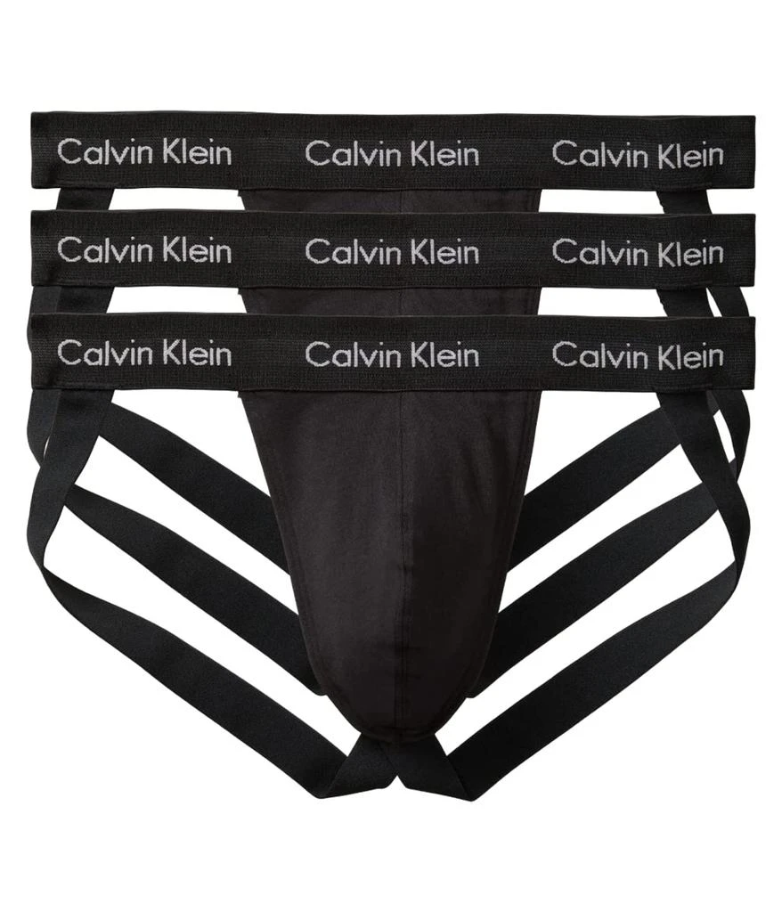 商品Calvin Klein|Cotton Stretch Jock Strap 3-Pack,价格¥225,第1张图片
