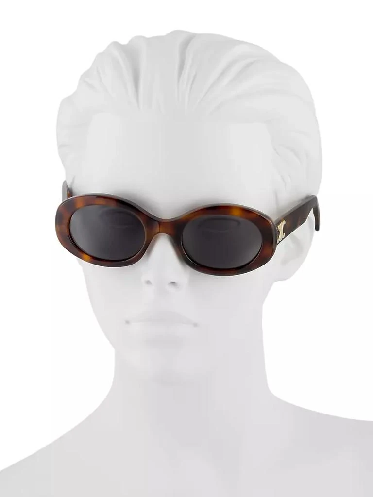商品Celine|Triomphe 52MM Oval Sunglasses,价格¥3750,第4张图片详细描述