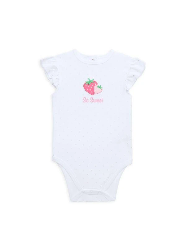商品Little Me|Baby Girl's 3-Piece So Sweet Bodysuit, Skegging & Headband Set,价格¥71,第3张图片详细描述